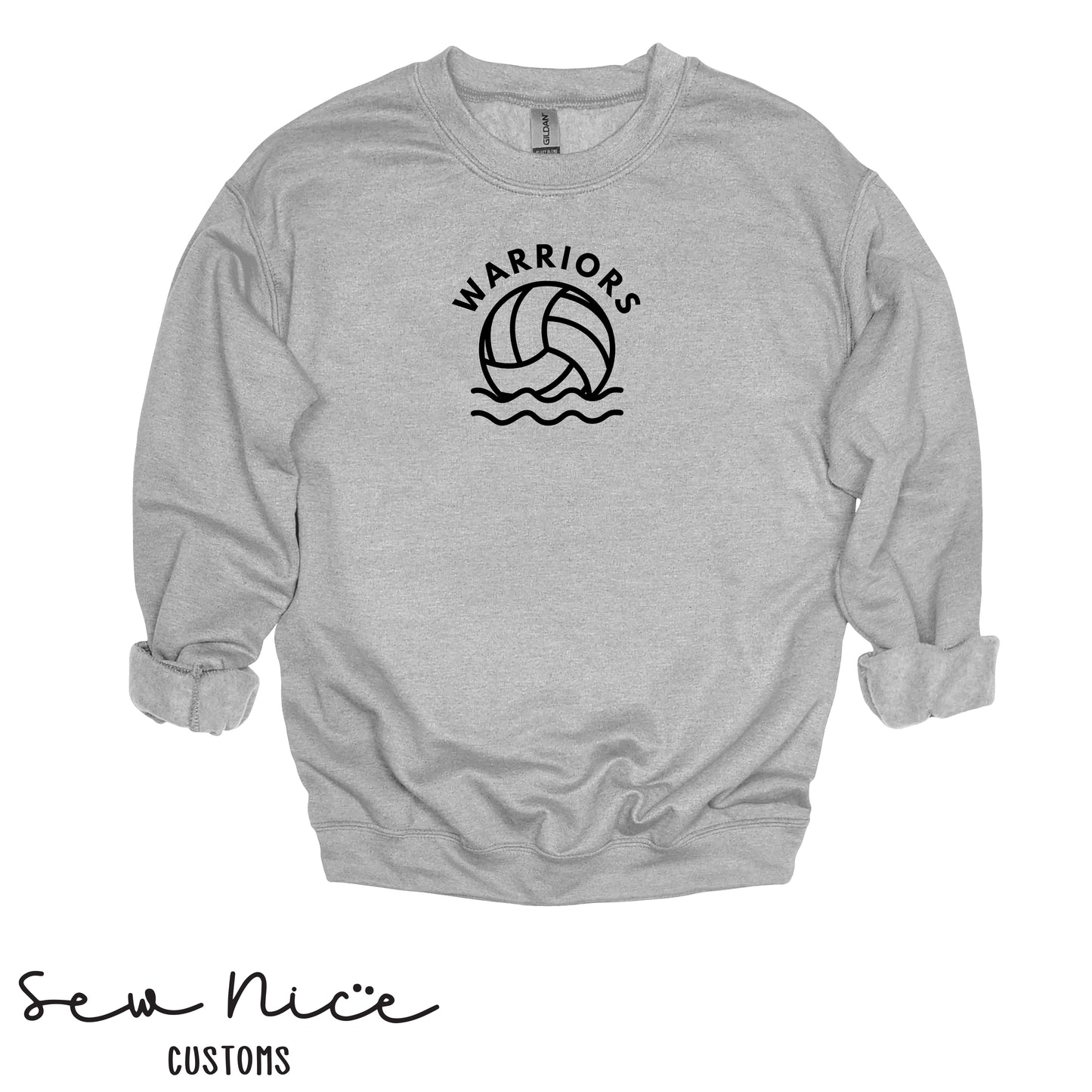 WARRIORS FHS Water Polo- Unisex Adult/Youth Crewneck Sweatshirt