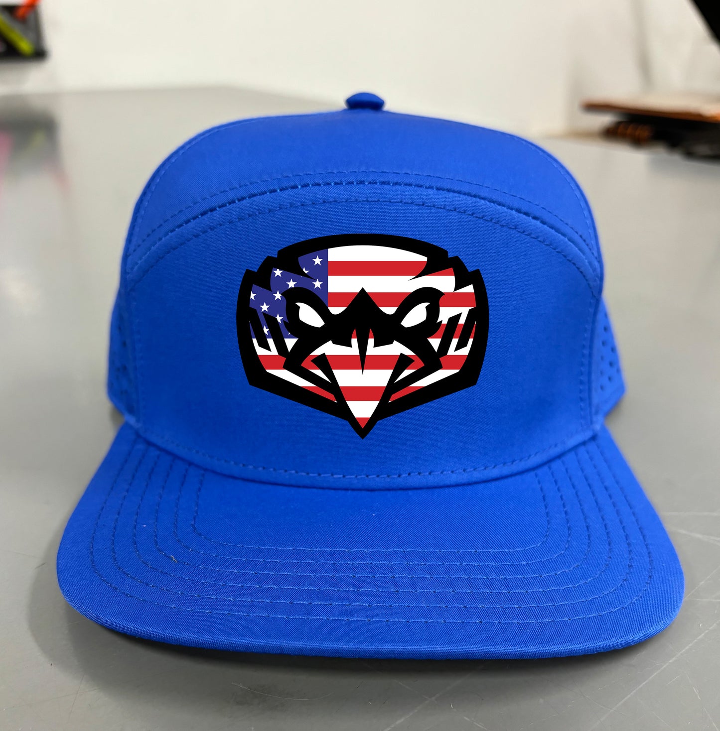 SP Volleyball Embrodiered *Hats & Flats* Water/Sweat Repellent Hat- American Flag Eagle