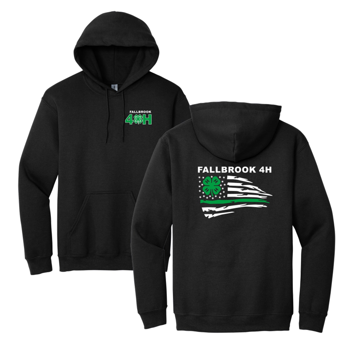 Fallbrook 4-H - YOUTH Hoodie -Left Chest/Back Design