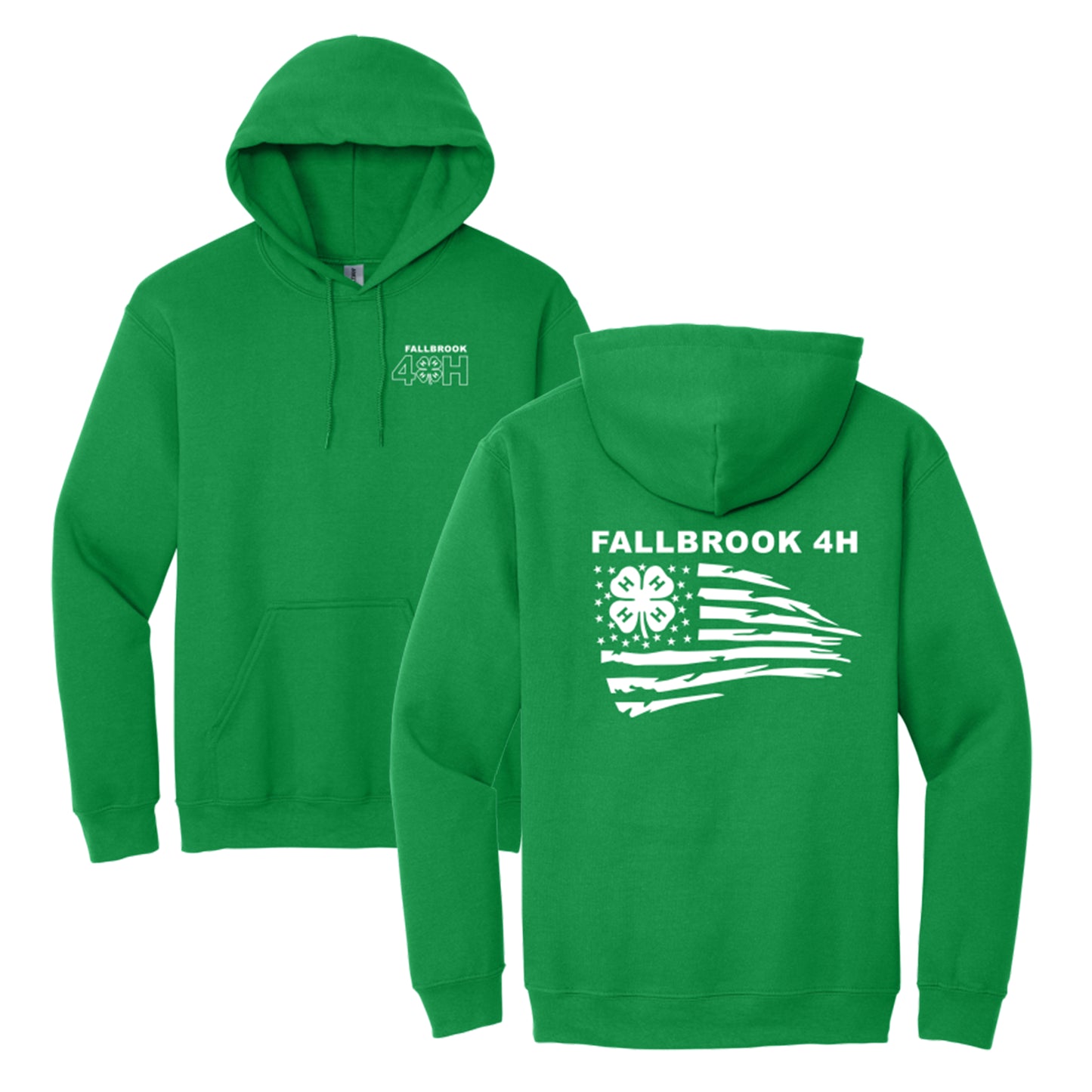 Fallbrook 4-H - YOUTH Hoodie -Left Chest/Back Design