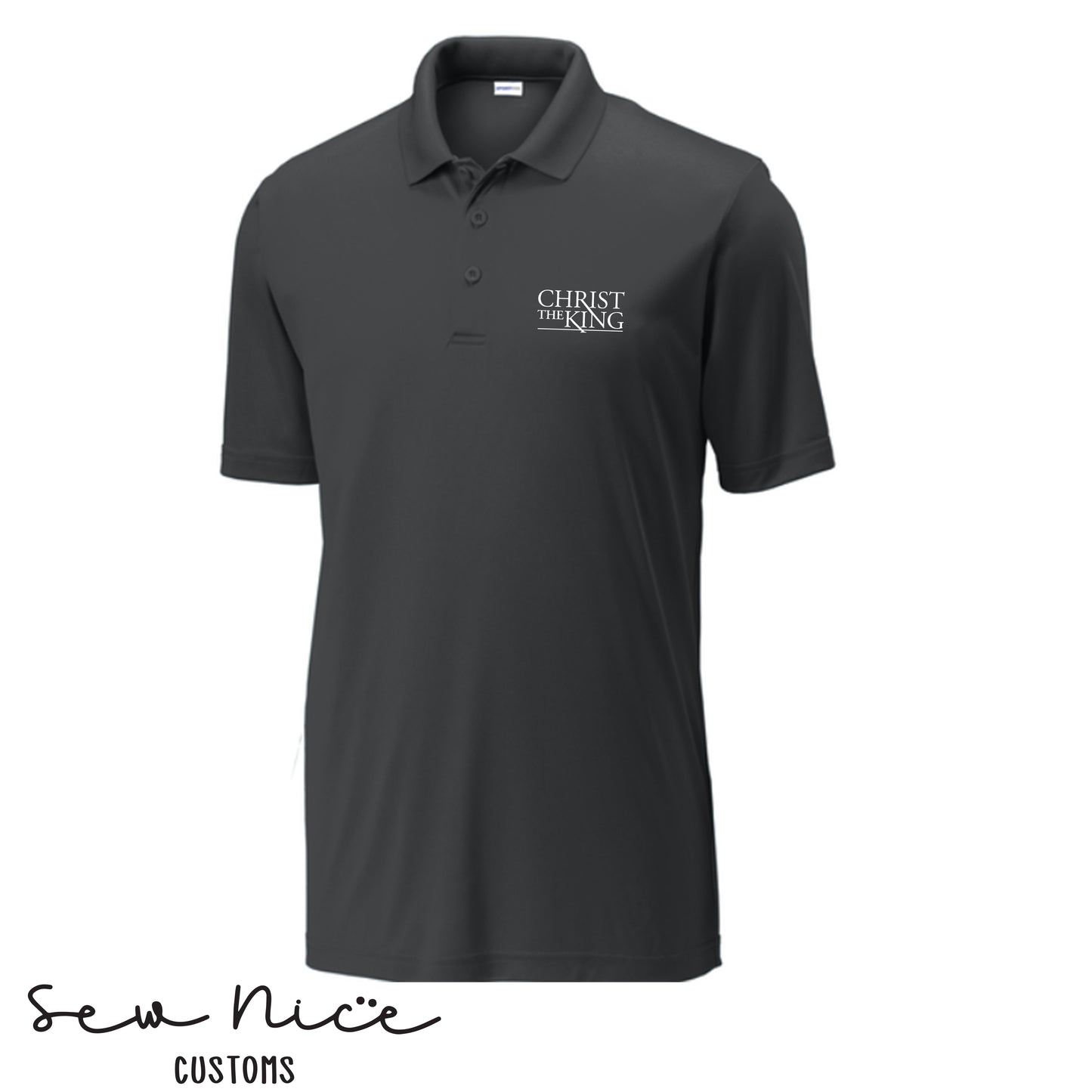 Embroidered Christ The King Logo - Men's Polo