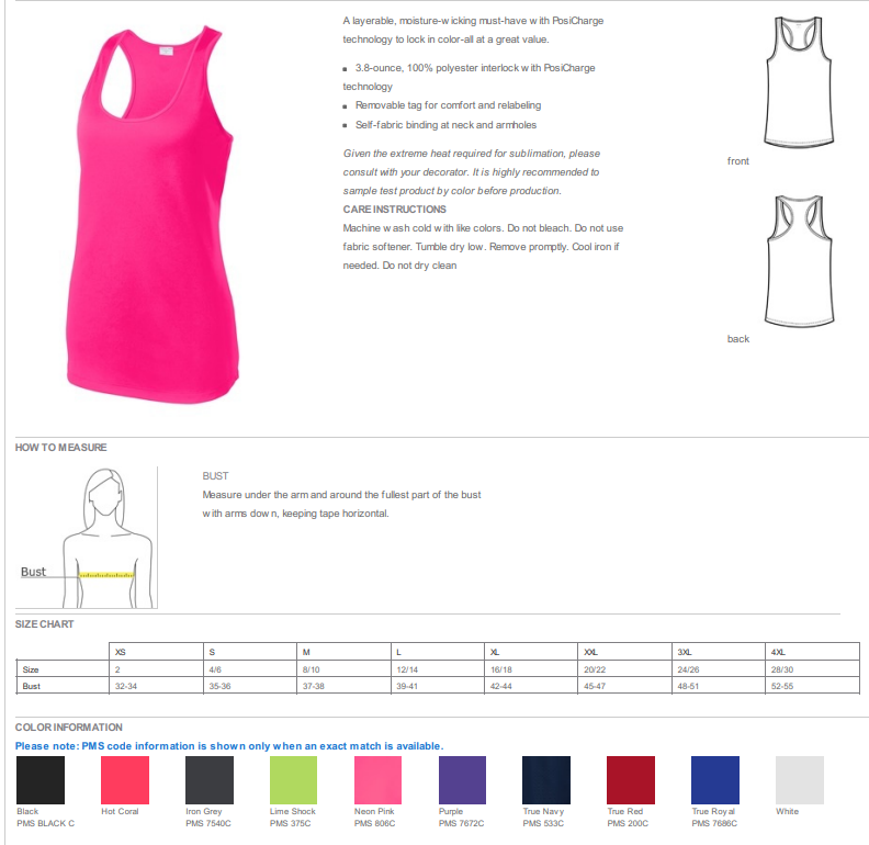 FALLBROOK- Ladies Dri Fit Tank Top -FPW
