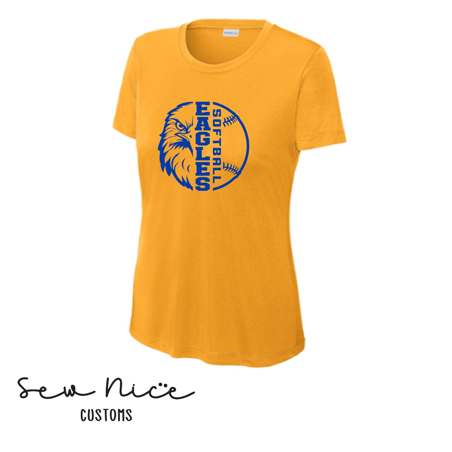 Eagle Face Softball- LADIES Dri Fit Shirt