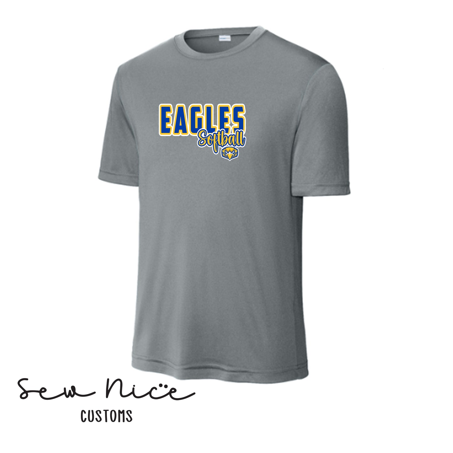 Eagle Softball Script- UNISEX Dri Fit Shirt