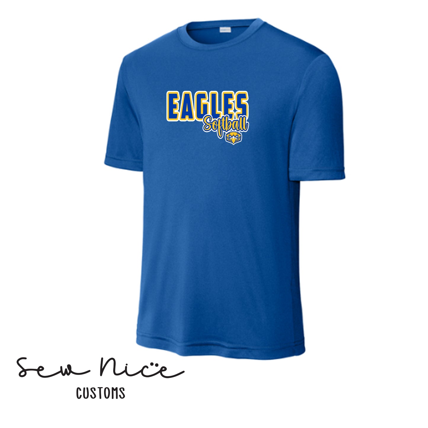 Eagle Softball Script- UNISEX Dri Fit Shirt