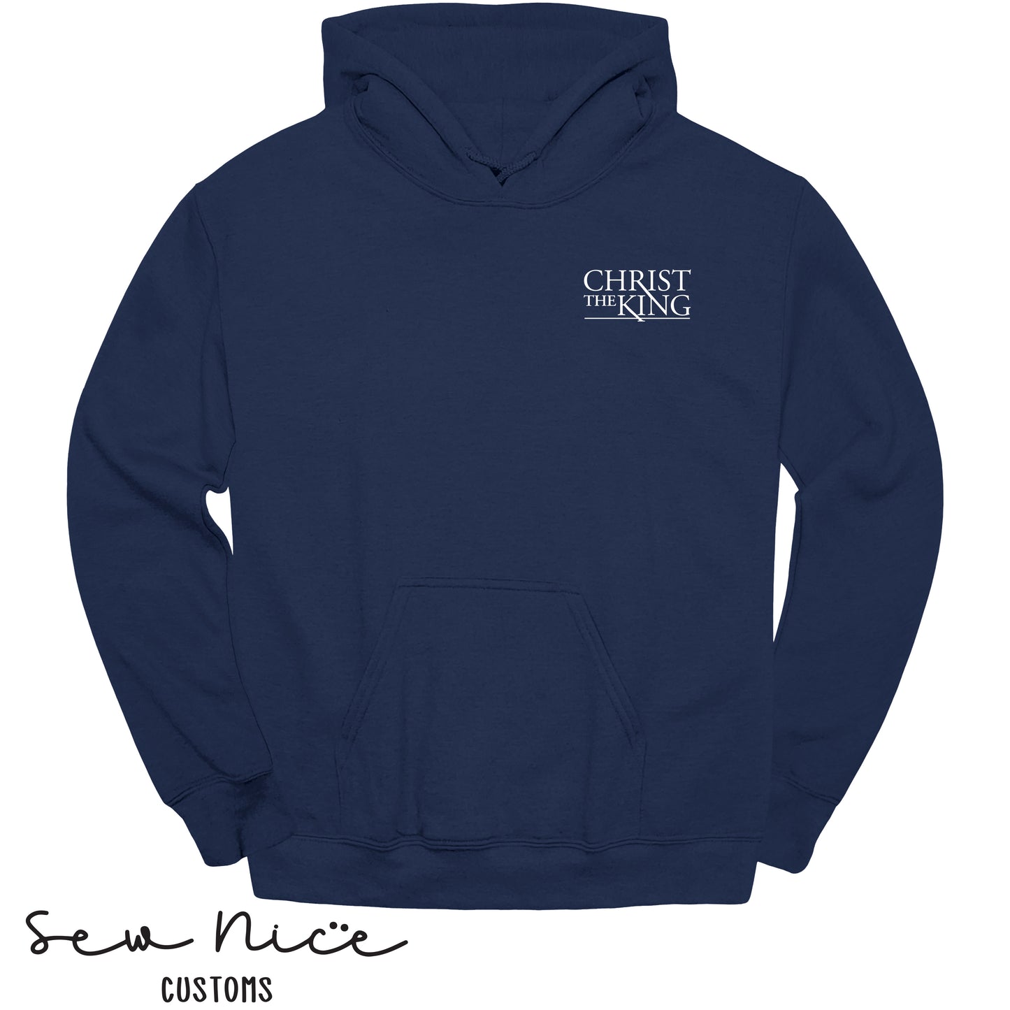 Embroidered Christ The King Logo-Hoodie