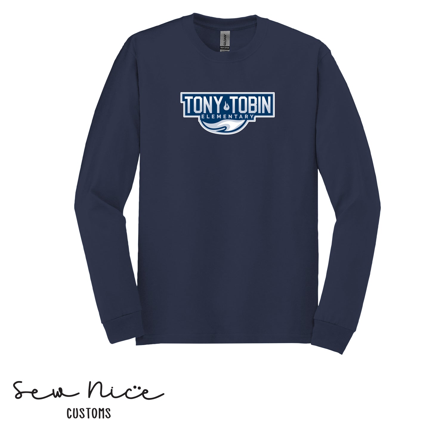 Tony Tobin Traditional Logo-Unisex Adult Long Sleeve Shirt