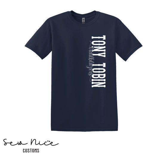 Tony Tobin Side Design- Unisex Adult T-Shirt