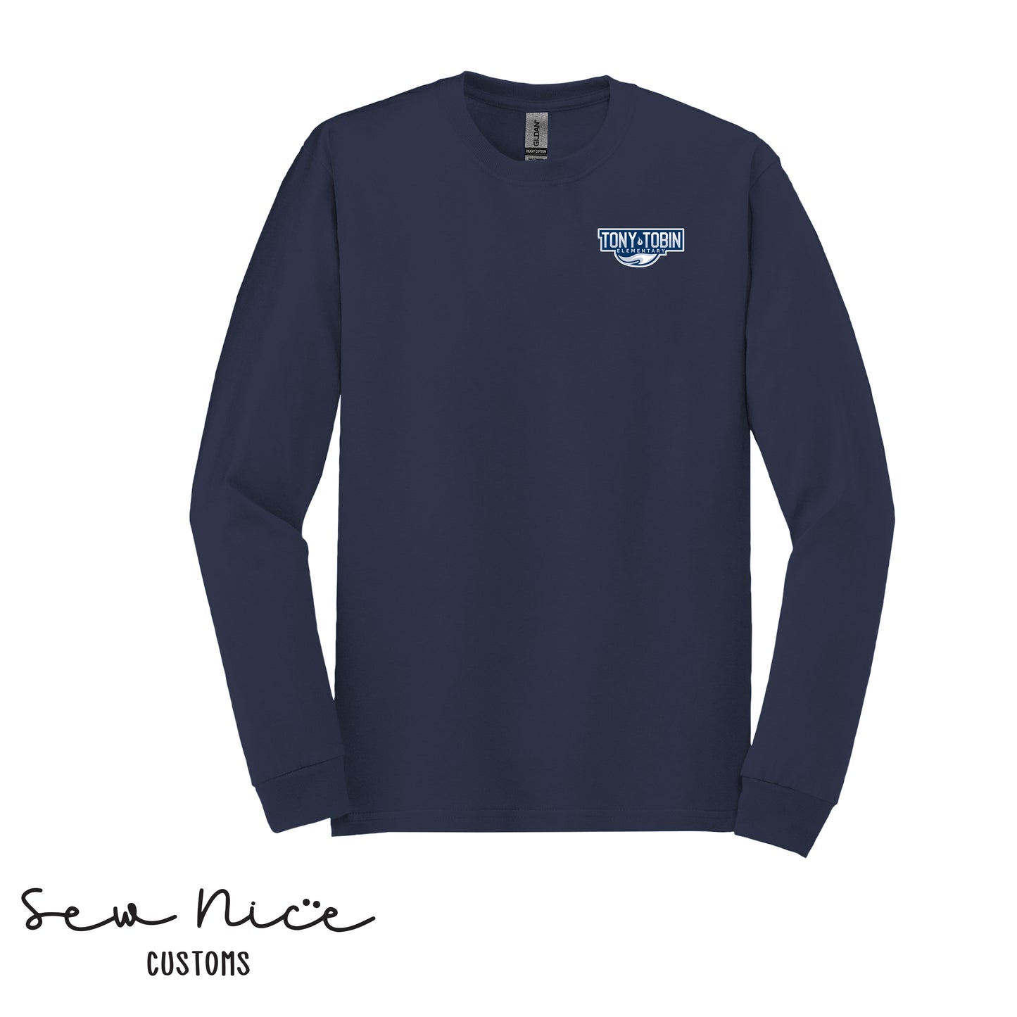 Tony Tobin Traditional Logo-Unisex Adult Long Sleeve Shirt