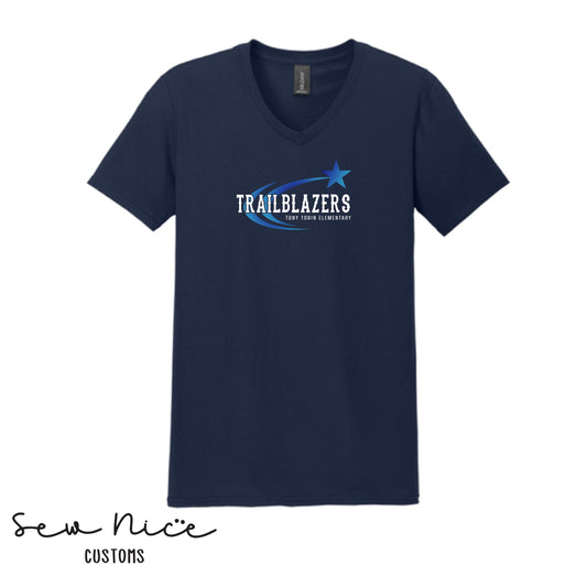 Tony Tobin Trailblazer- Unisex Adult V-Neck Shirt