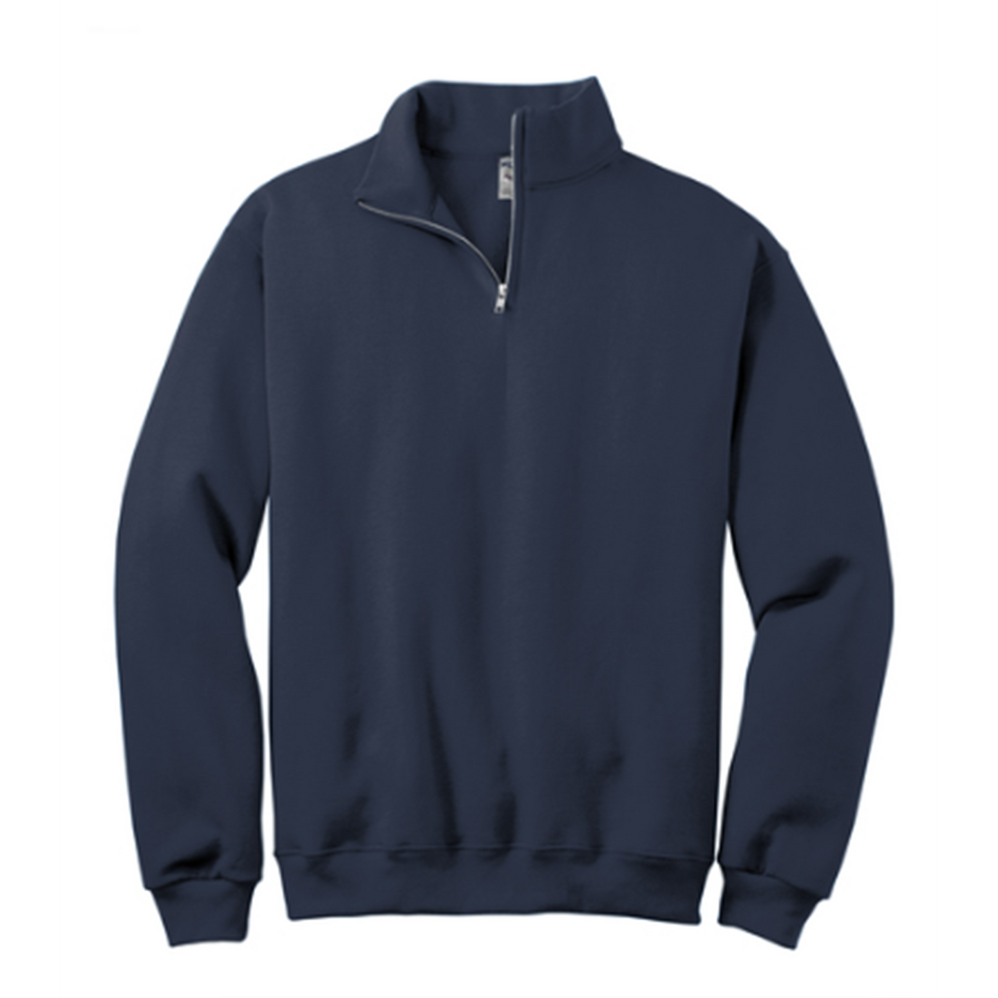 Embroidered Ghost with Drink - Unisex 1/4 Zip Sweatshirt