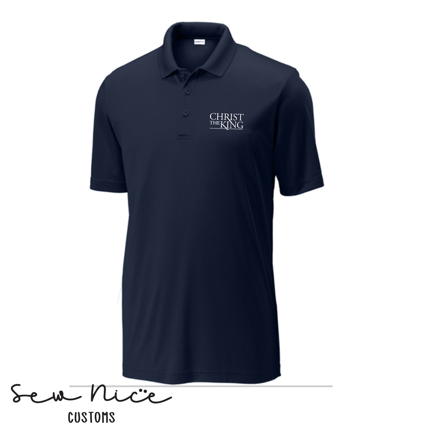 Embroidered Christ The King Logo - Men's Polo