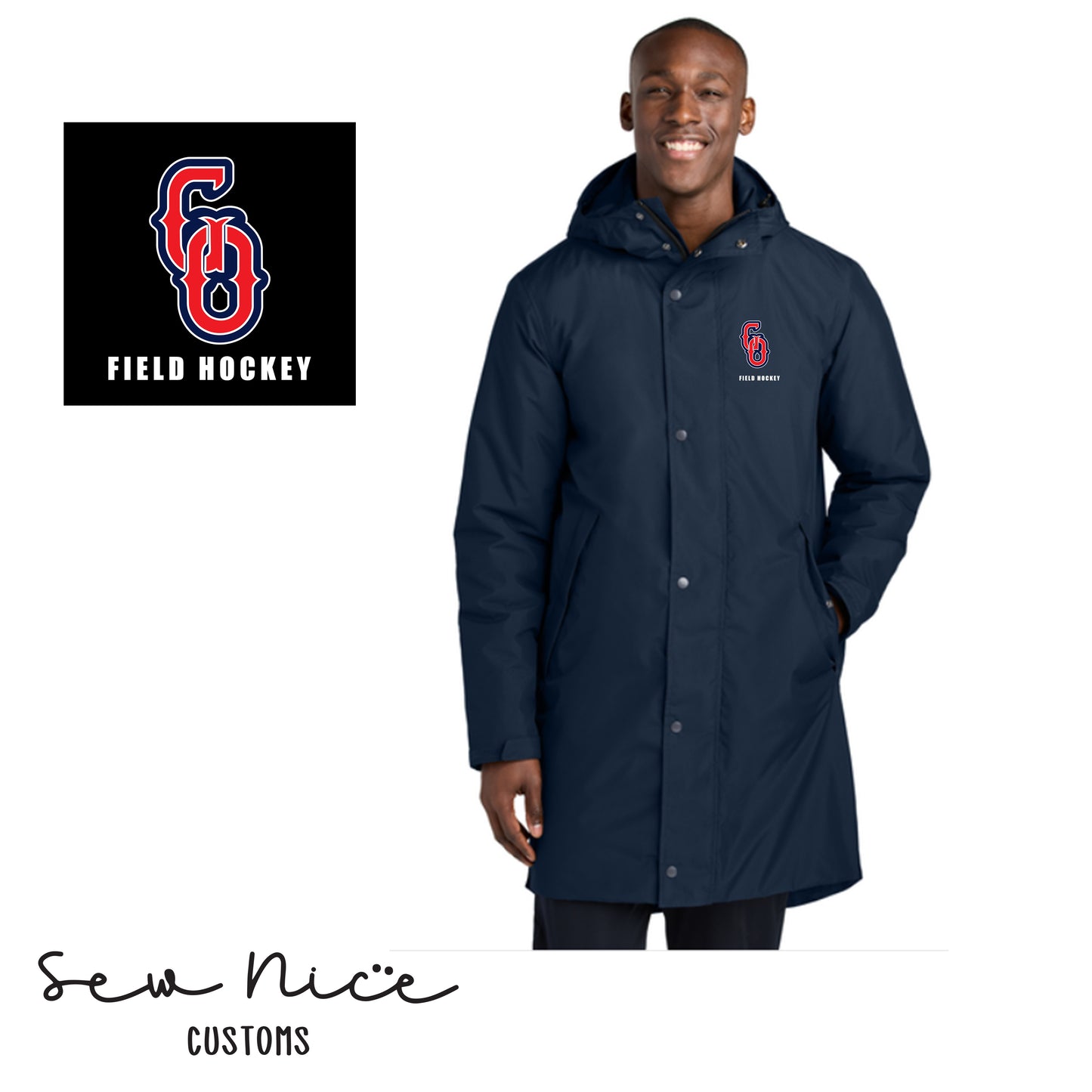 GO Field Hockey -Embroidered Sideline Parka