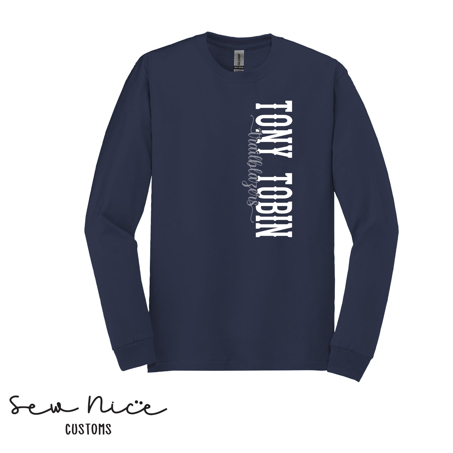 Tony Tobin Side Design- Unisex Adult Long Sleeve Shirt