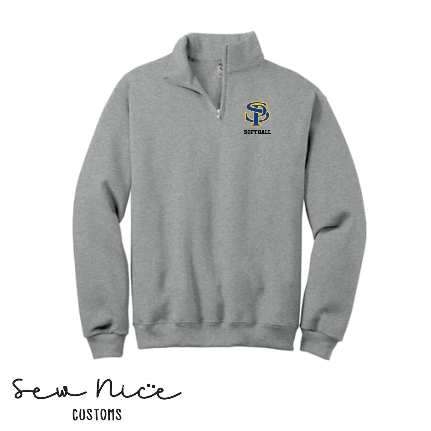 Embroidered SP Logo- Softball  - 1/4 Zip