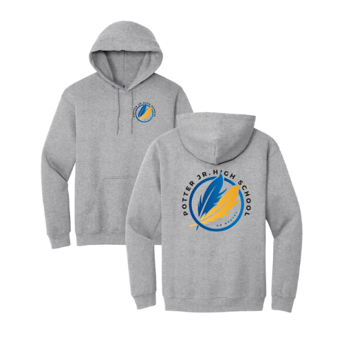 Potter Jr. High YOUTH Left Chest/Back Design- Hoodie