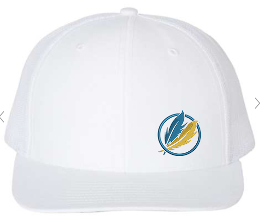 Embroidered 6 Panel Trucker Hat - Potter Feathers