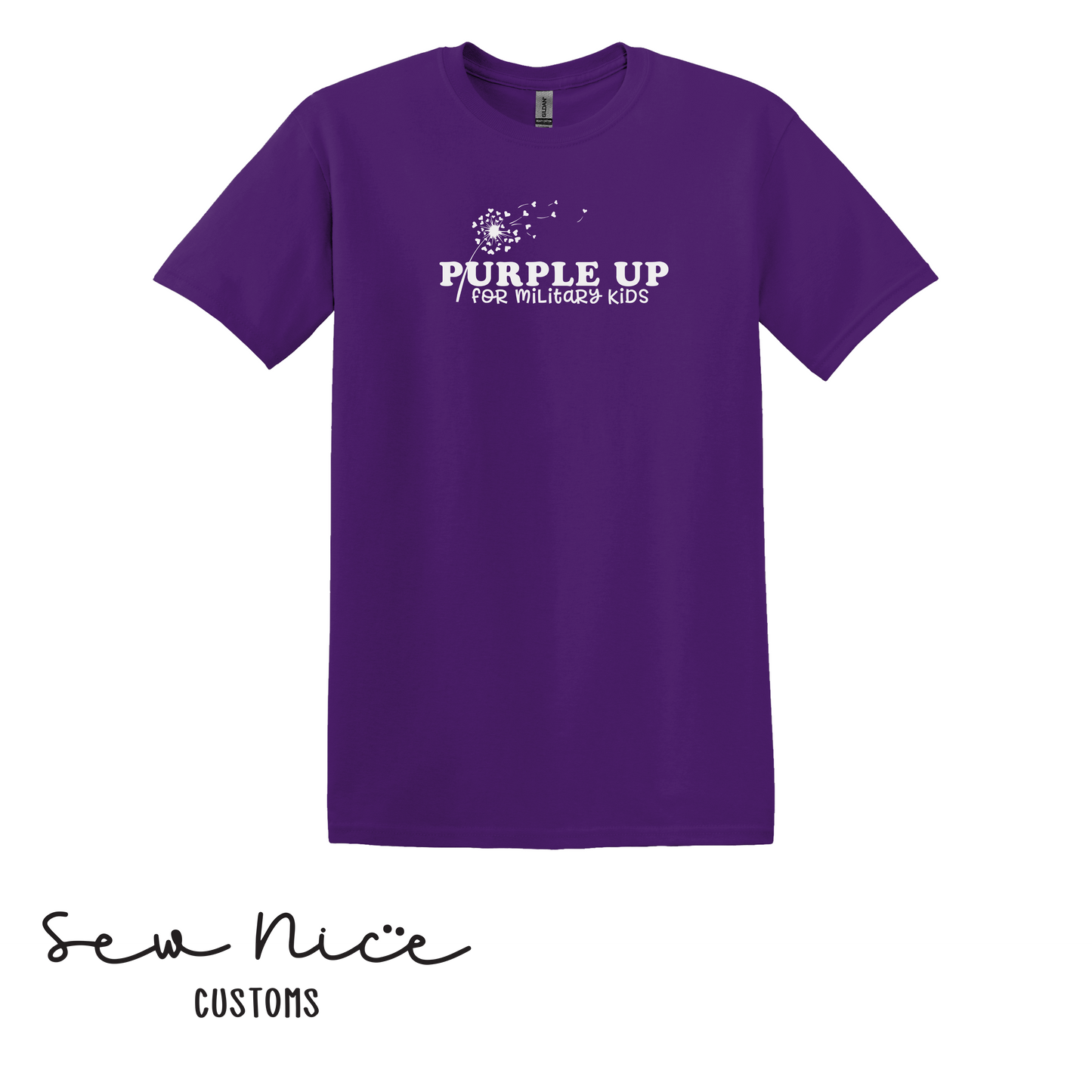 Purple Up For Military Kids - Adult Shirt