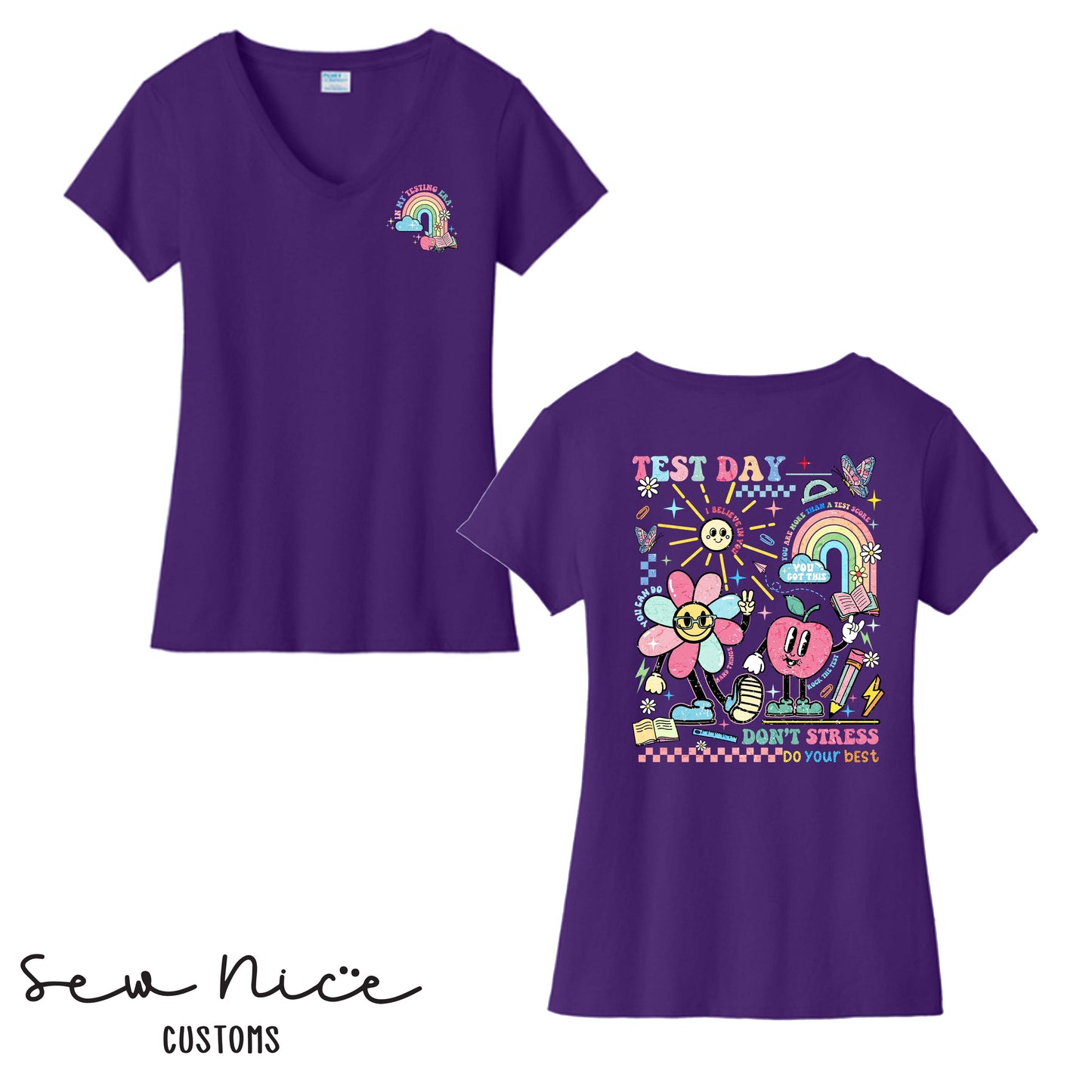 Testing Era - Ladies V-Neck (Maie Ellis)