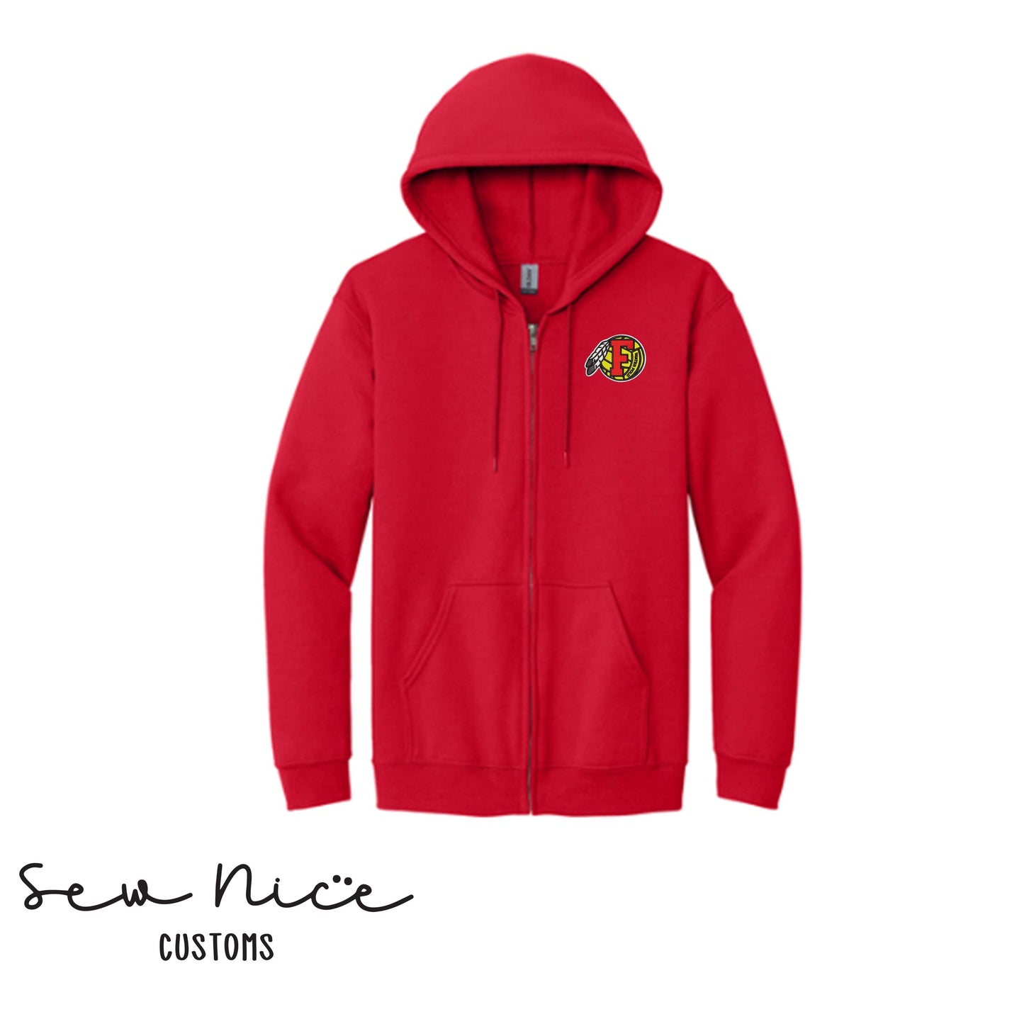 Embroidered FHS Water Polo- Unisex Adult/Youth Full Zip Hoodie