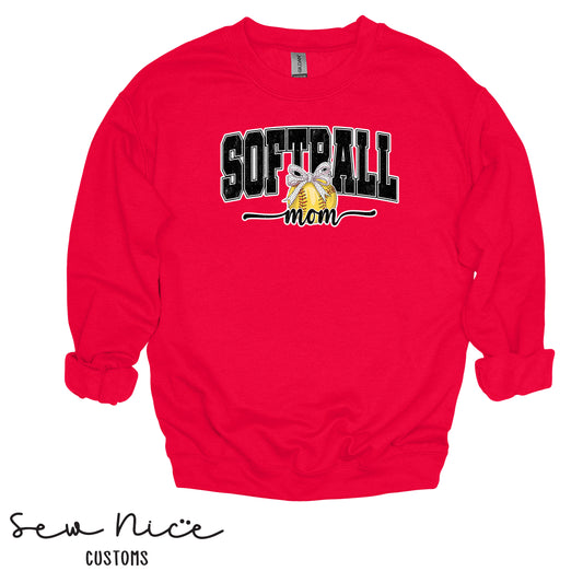Softball Mom - Unisex Crewneck Sweatshirt