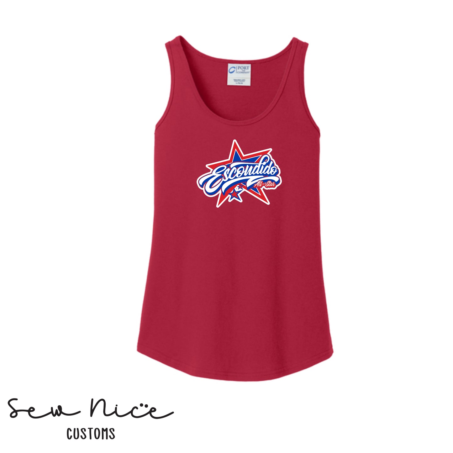 Escondido Star Logo- Ladies Tank Top