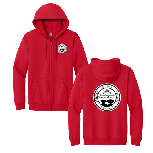 Ballet Folklorico Sangre Mestiza YOUTH Full Zip Up(FRONT/BACK PRINT)