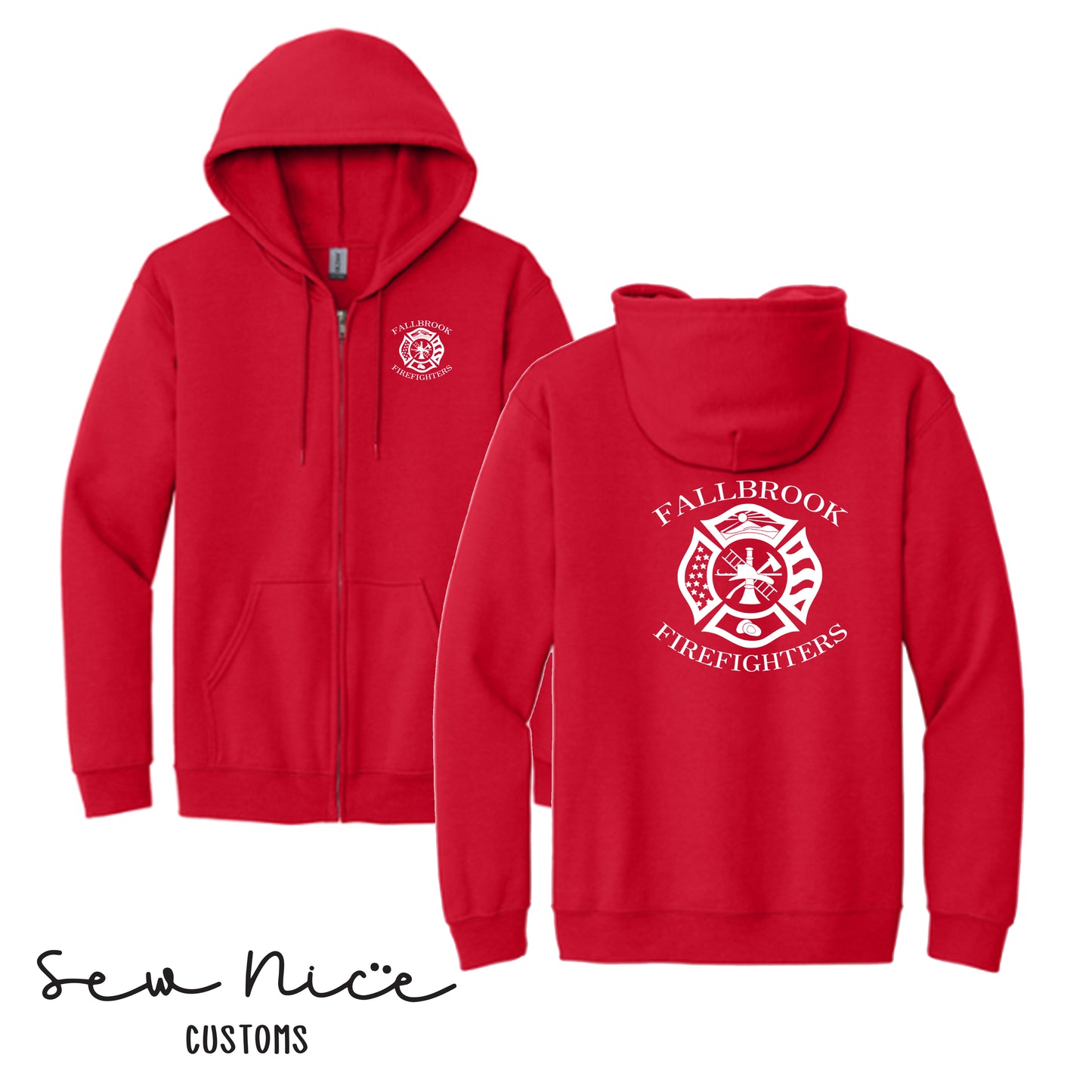 YOUTH Fallbrook Maltese Cross-Full Zip Hoodie