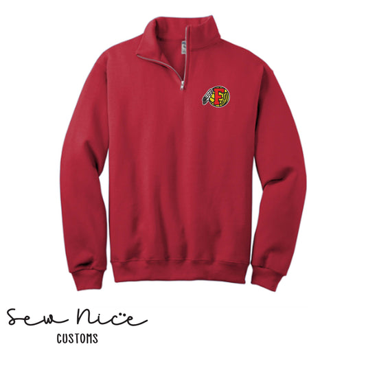 Embroidered FHS Water Polo- Unisex Adult 1/4 Zip Sweatshirt