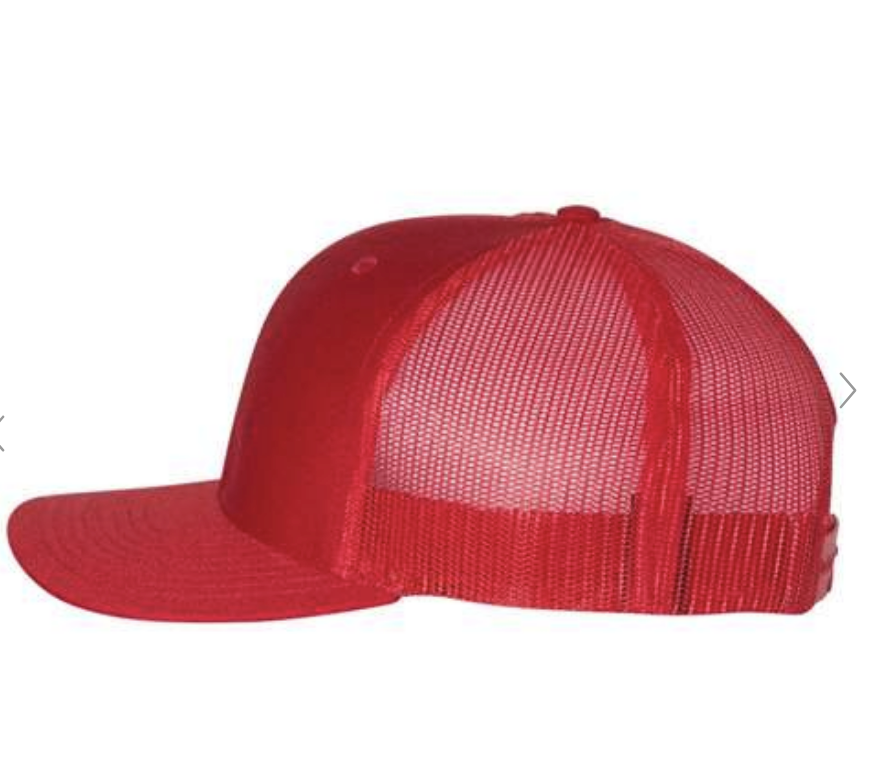 Fallbrook Embroidered RED OUT 3D Puff Hat-FPW CHEER