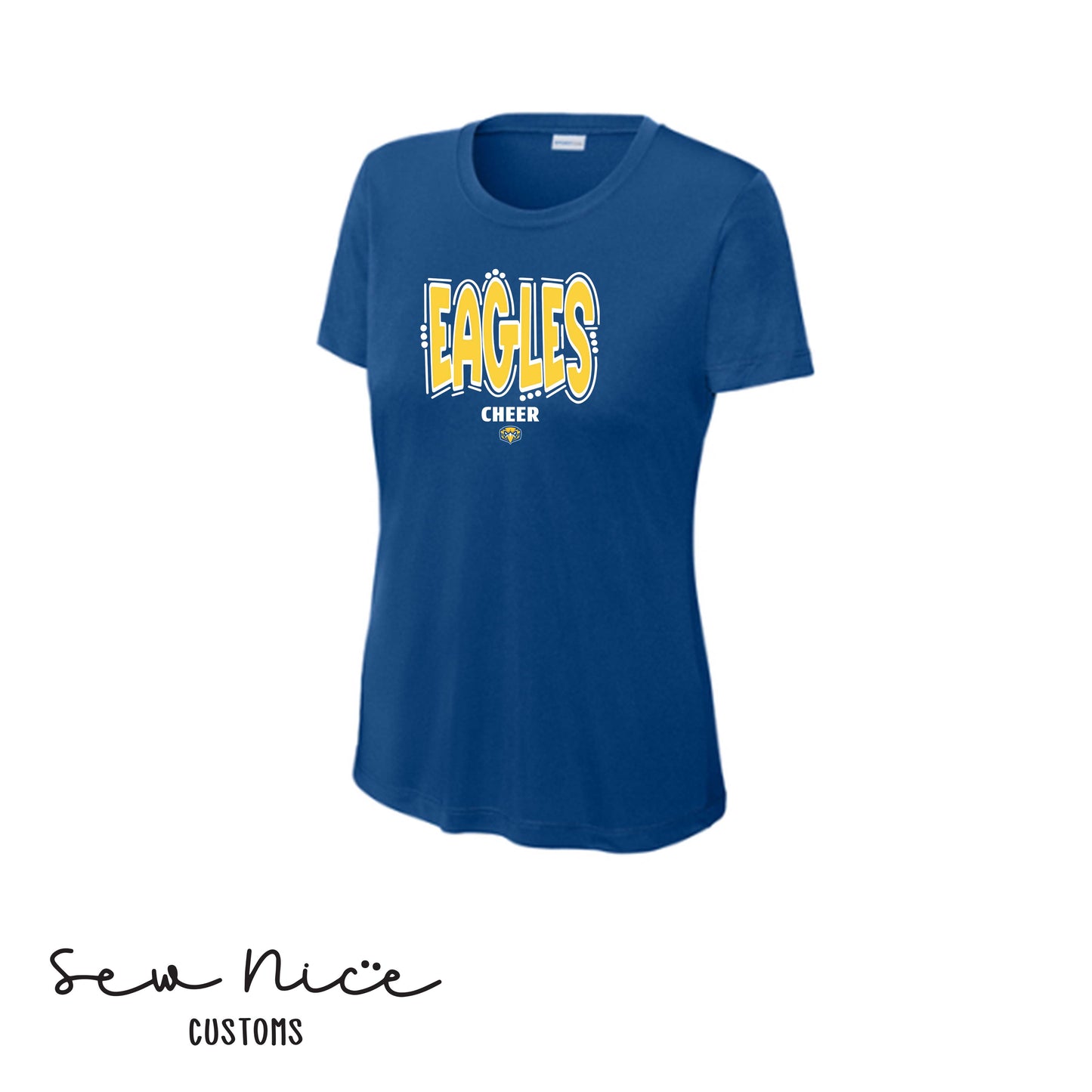 Eagles Doodle Cheer- Ladies Dri Fit Shirt