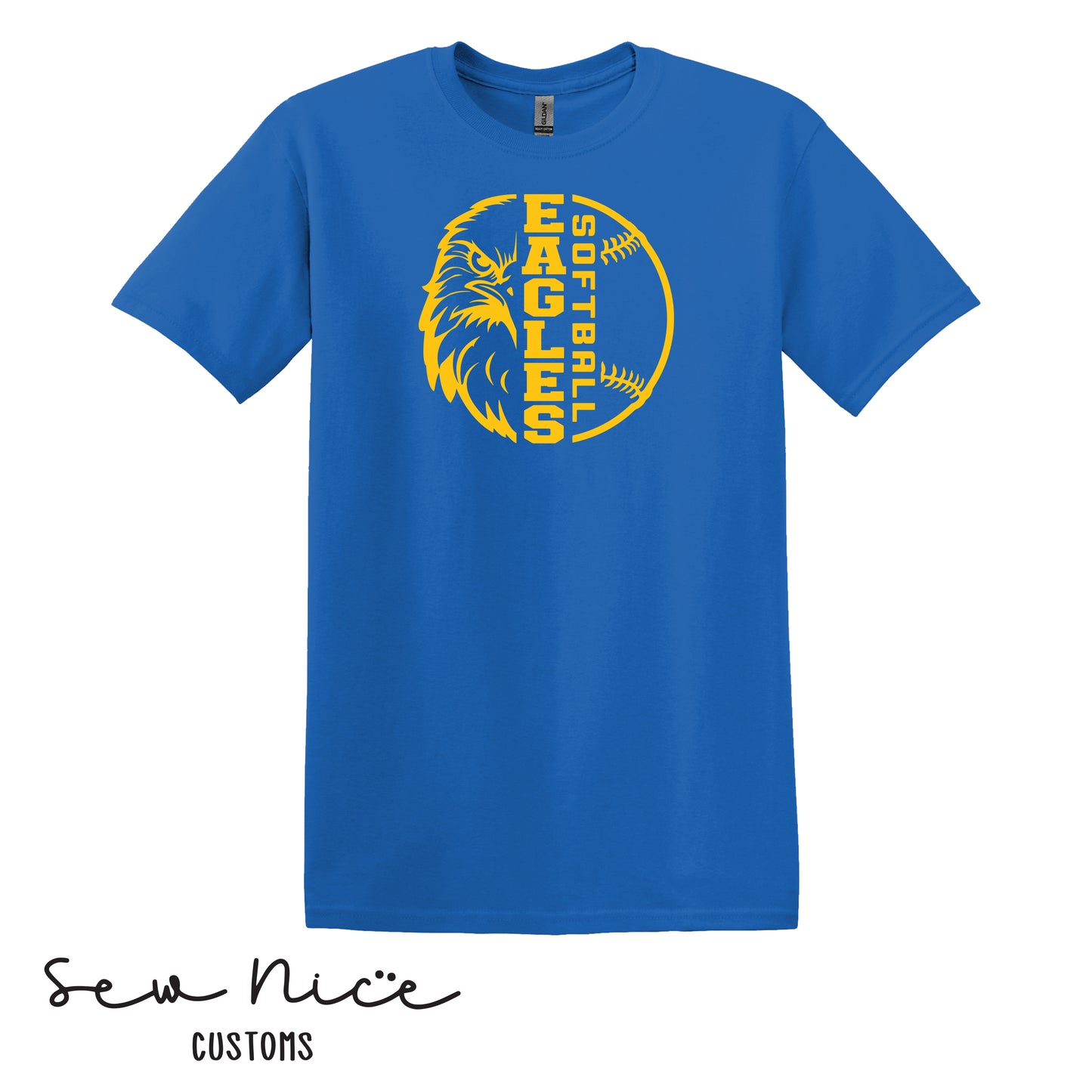 YOUTH Eagle Face Softball Shirt
