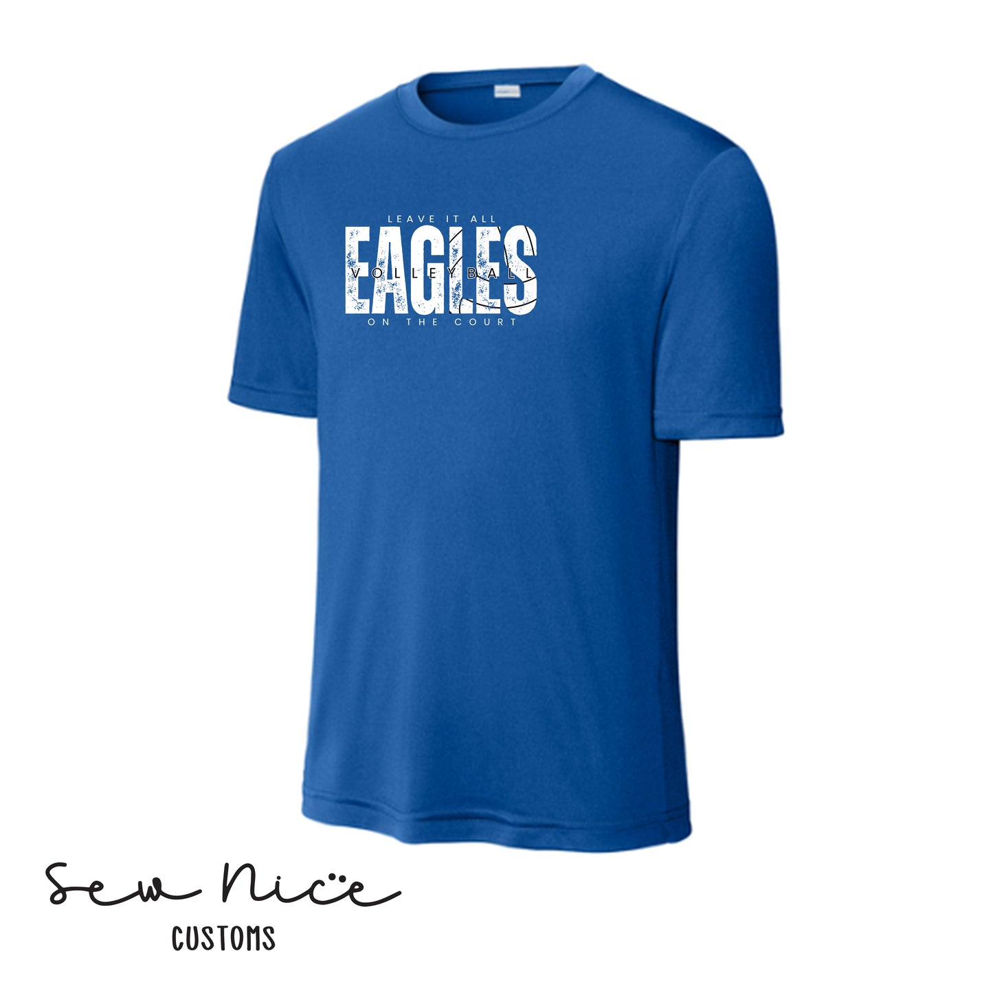 SP Eagles Volleyball-Leave It All On The Court- Adult/Youth Unisex Dri Fit Shirt