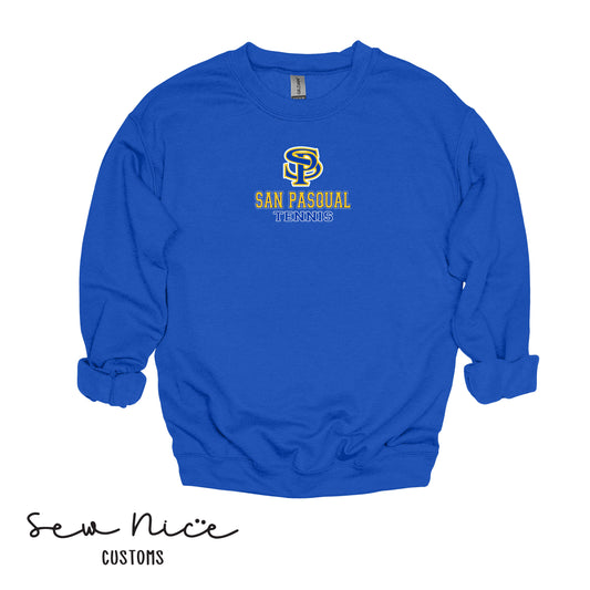 SP San Pasqual Tennis- Unisex Adult/Youth Crewneck Sweatshirt