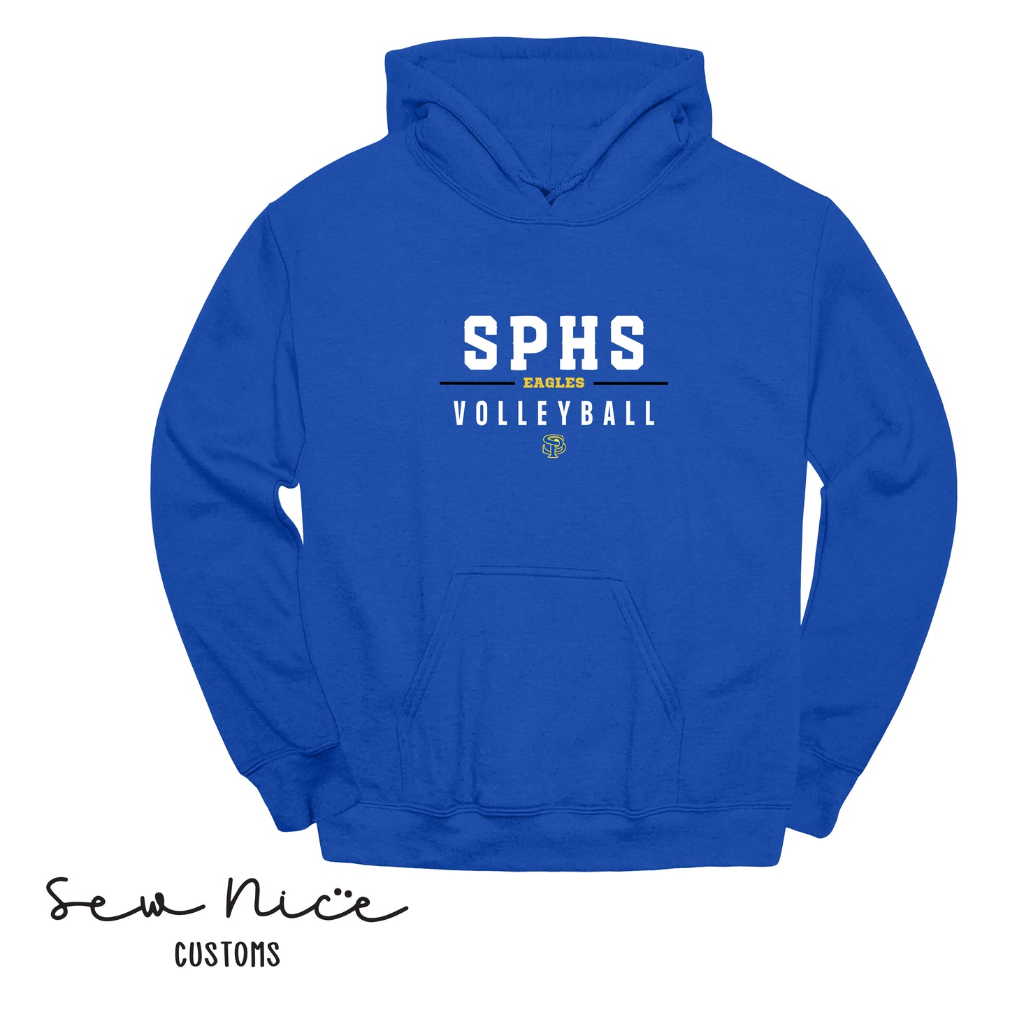 SPHS Eagles Volleyball Adult/Youth Unisex Hoodie
