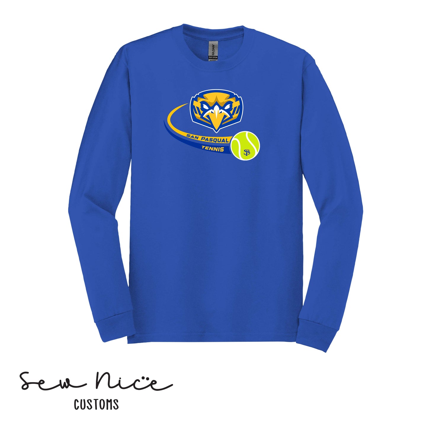 SP Eagles Swoosh Tennis- Unisex Adult/Youth Long Sleeve Shirt