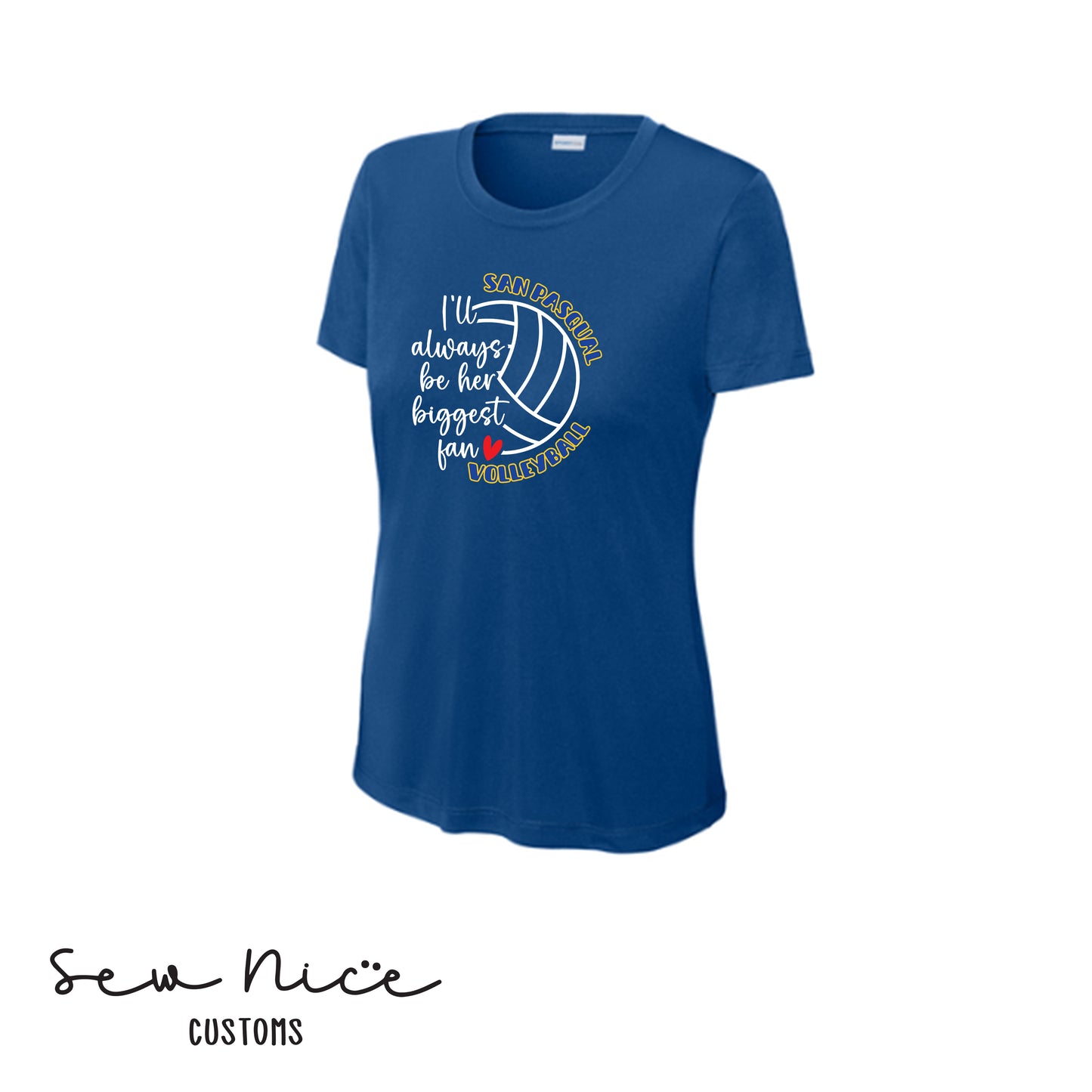 SP Volleyball Biggest Fan Ladies Dri Fit Shirt