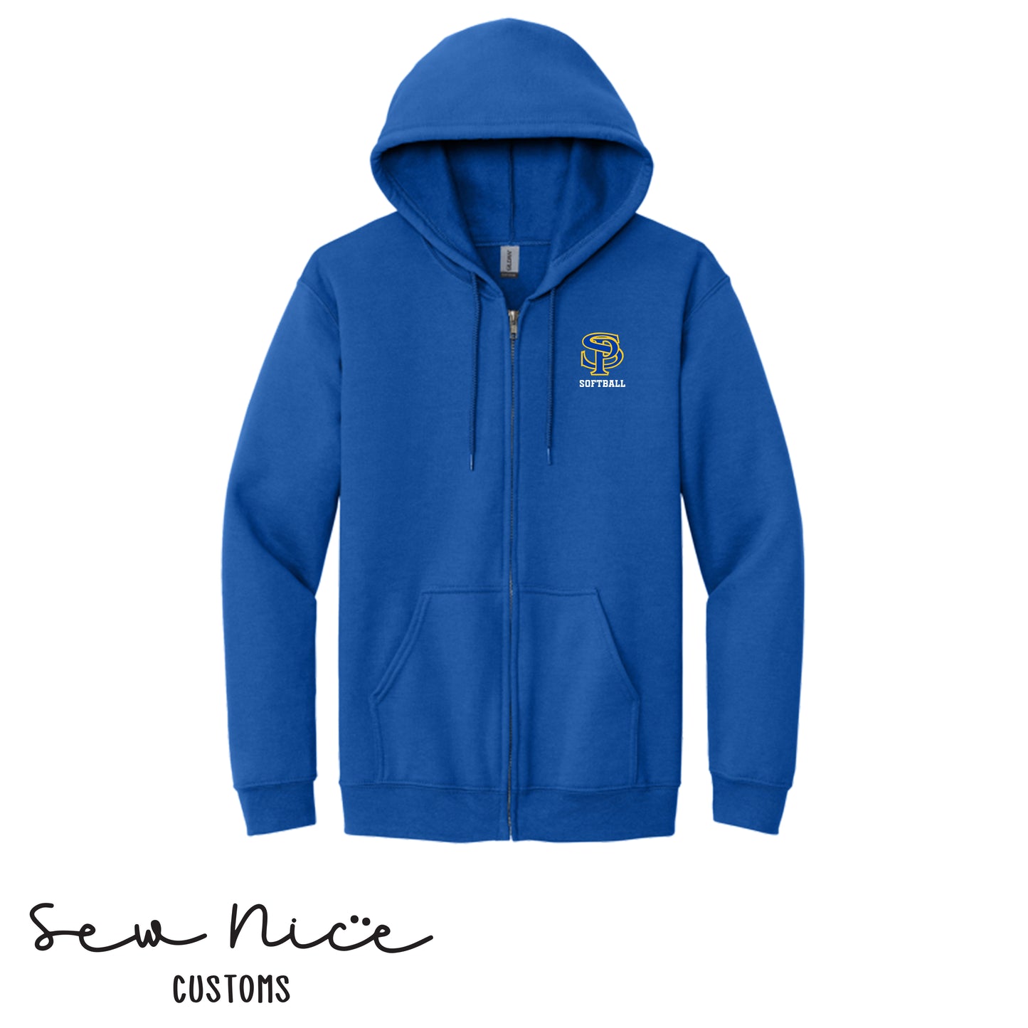 Embroidered SP Logo- Softball  - Full Zip