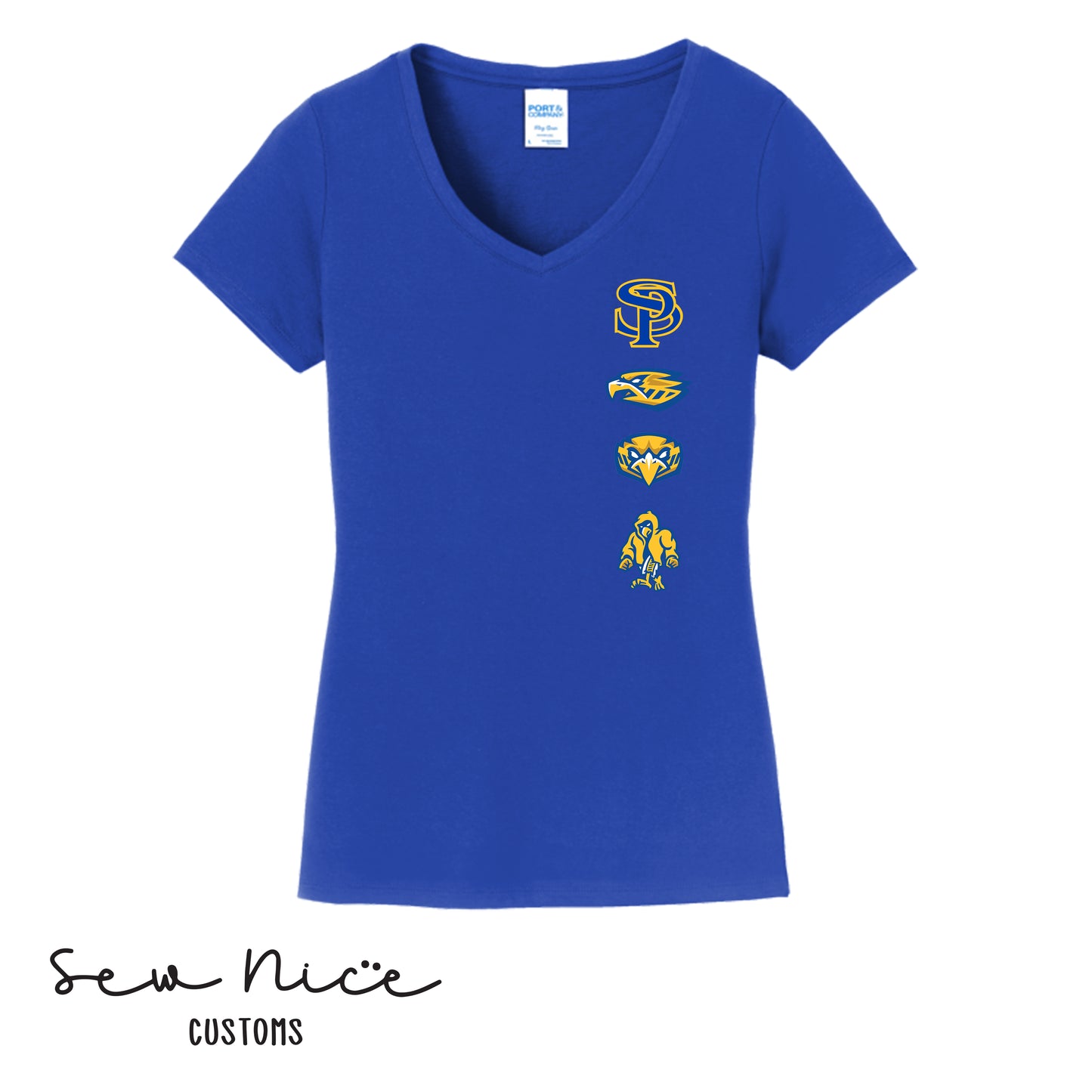 SP Row Logo- Ladies V-Neck T-Shirt