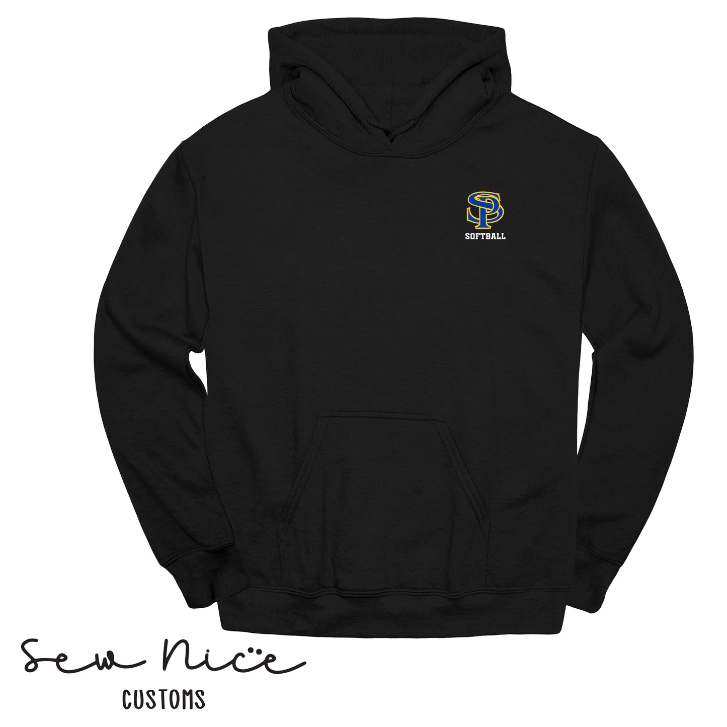 Embroidered SP Logo- Softball  - Hoodie