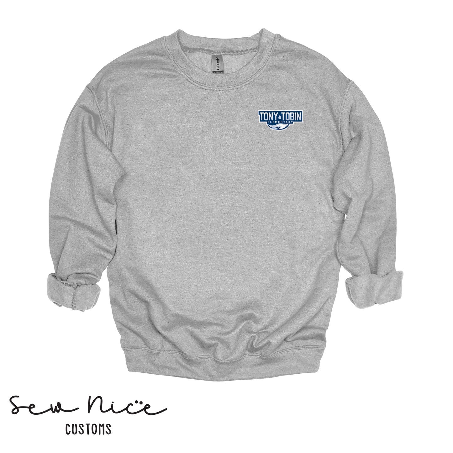 Tony Tobin Traditional Logo-Unisex Adult Crewneck Sweatshirt