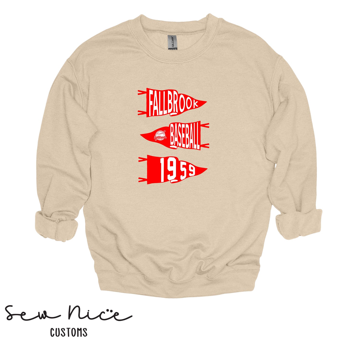 FYB Flag Trio- Unisex Cotton Crewneck Sweatshirt