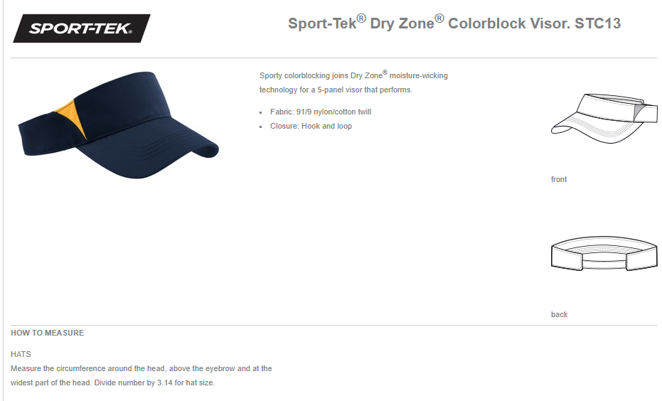 Embroidered SP Logo -Two Tone Visor