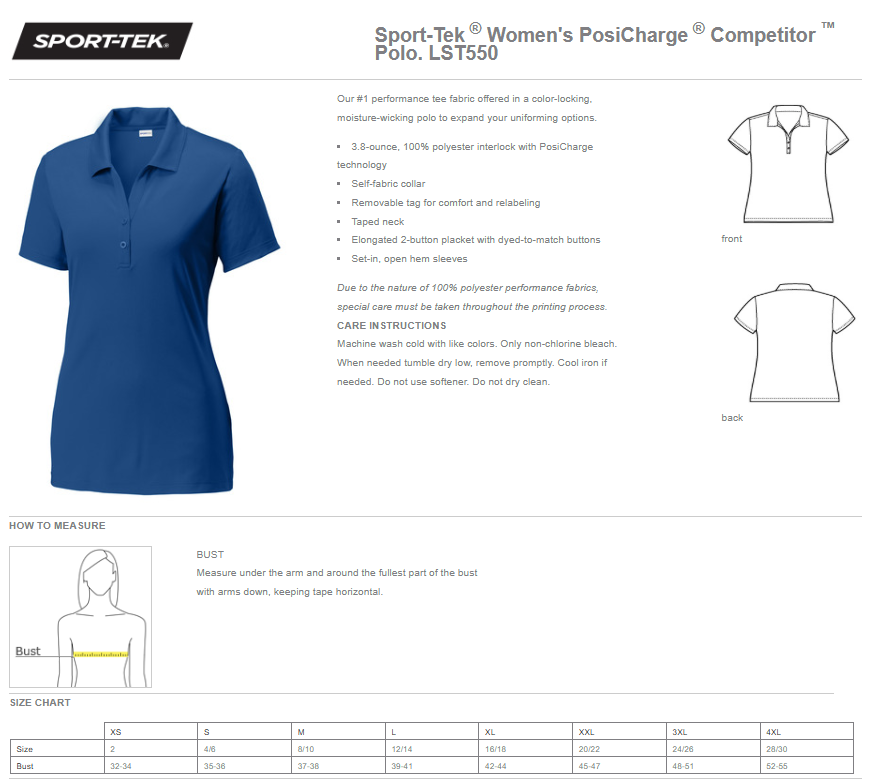 Bonsall District Ladies Dri Fit Polo
