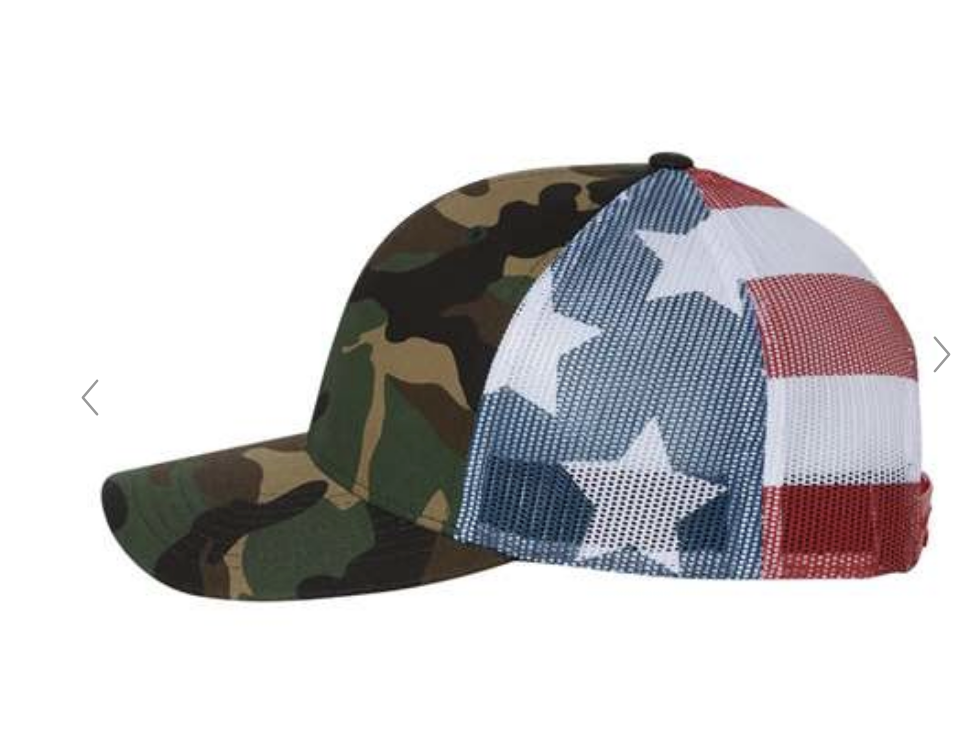 Fallbrook American Flag Trucker Hats-FPW CHEER