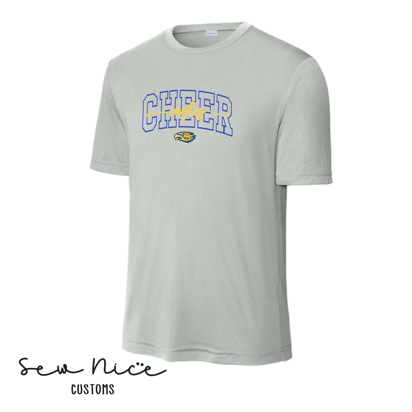 CHEER Eagles Script- Unisex Adult/Youth Dri Fit Shirt