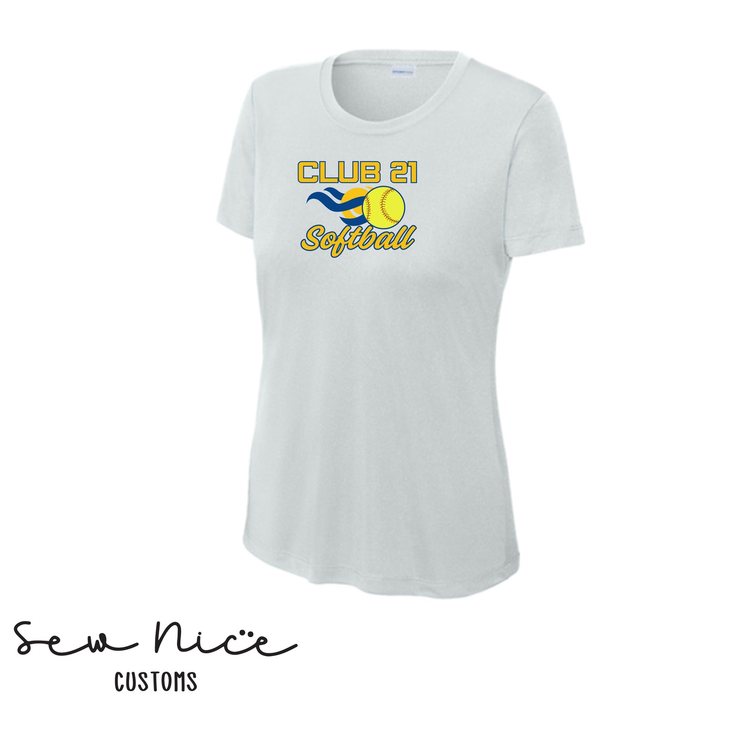 Club 21 Softball- Ladies Dri Fit Shirt
