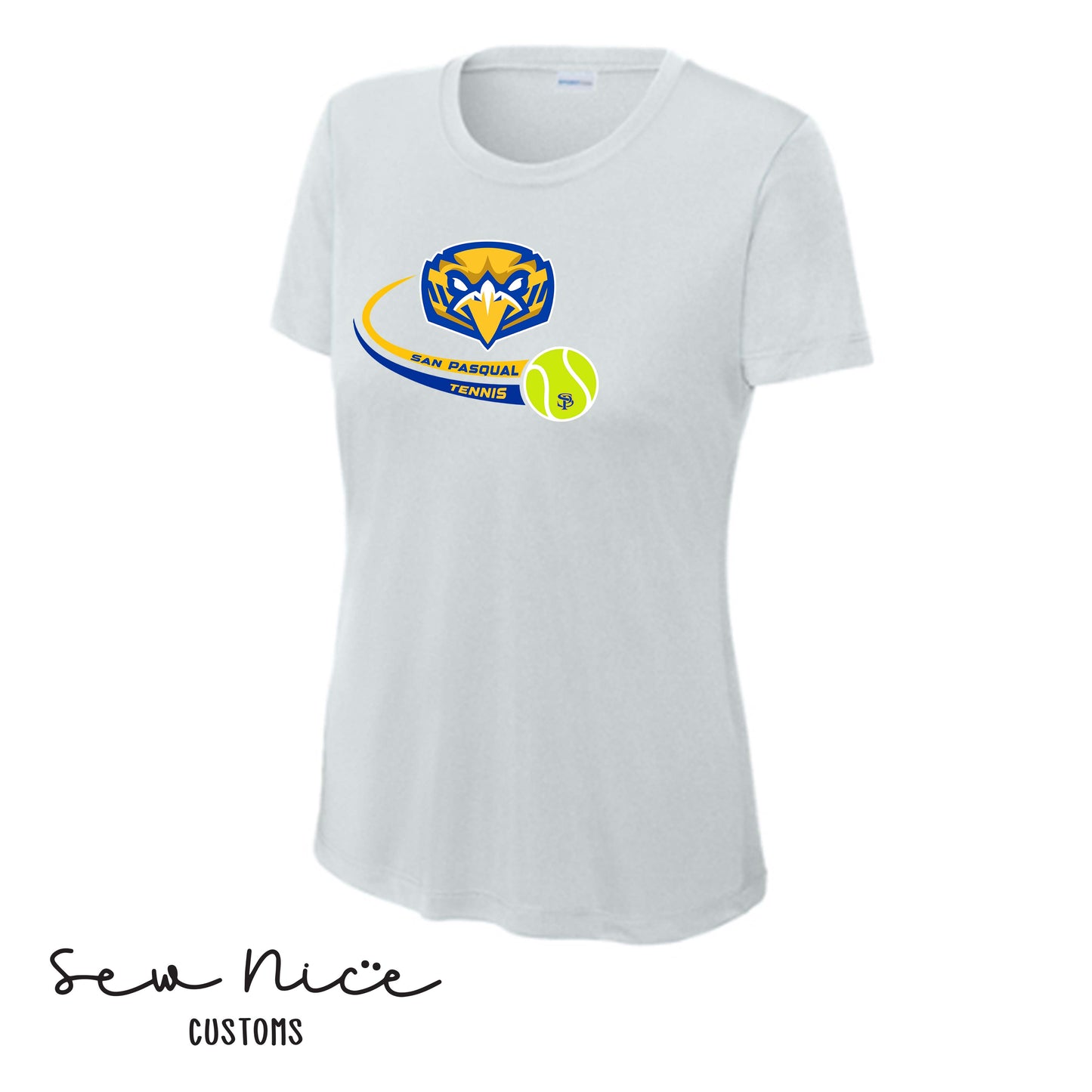 SP Eagles Swoosh Tennis- Ladies Dri Fit Shirt
