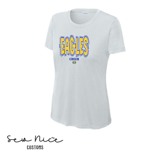 Eagles Doodle Cheer- Ladies Dri Fit Shirt