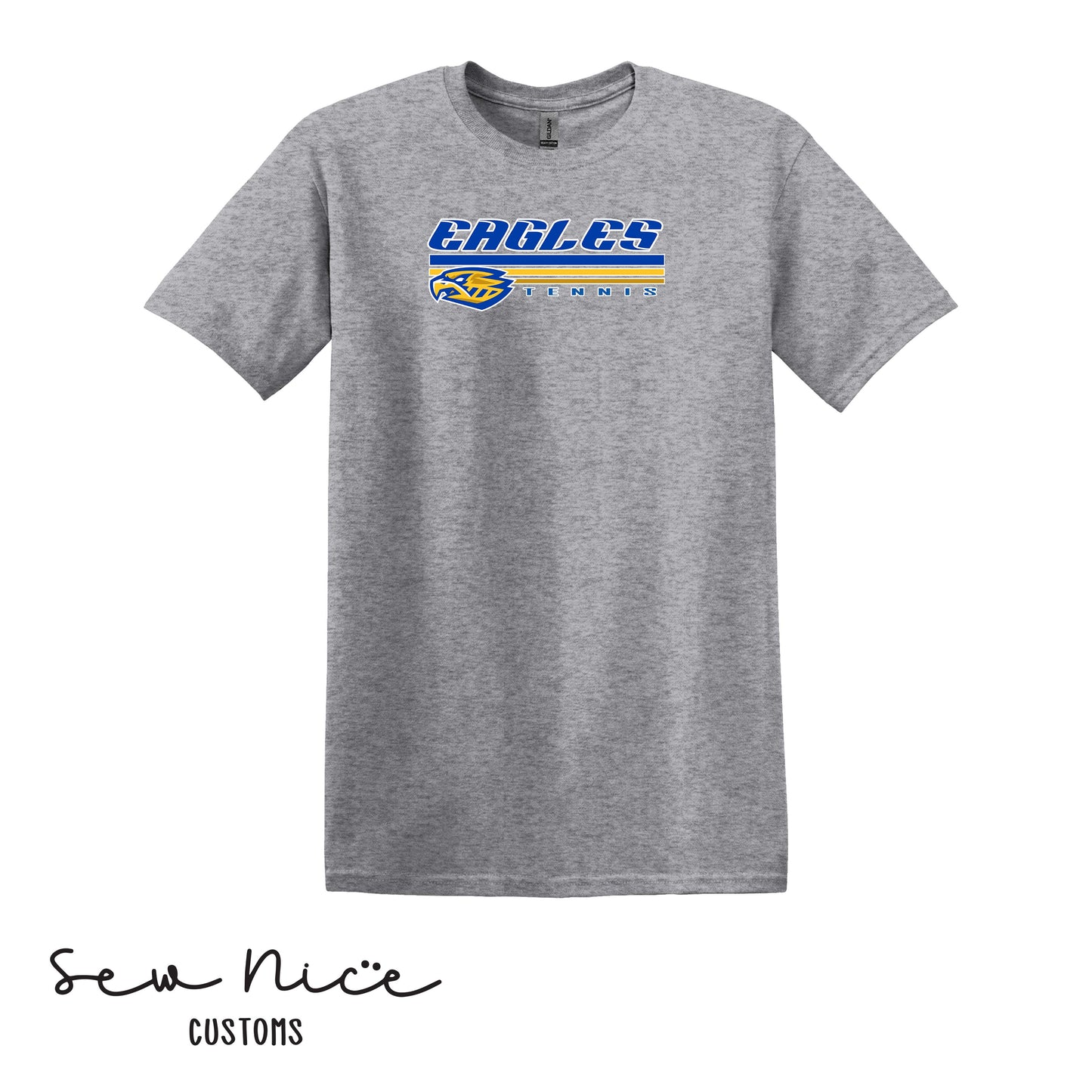 SP Eagles Lines- Tennis- Unisex Adult/Youth T-Shirt